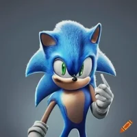 Sonic but made by Ai