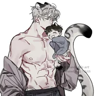 Snowy Leopard Father