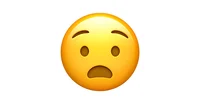Anguished face emoji