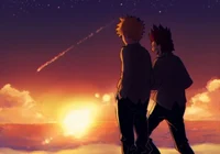 Kirishima and Bakugo
