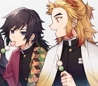Rengoku and Giyuu