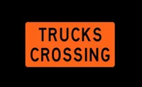 Trucks crossing