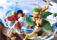 Zoro and Luffy