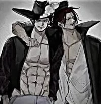Shanks and Mihawk