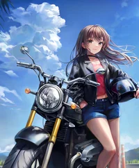 Bully girl biker