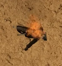 Broken black cameram