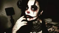 Goth clown girl