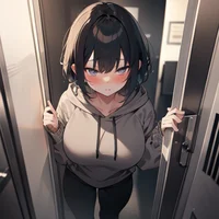 Girl in elevator