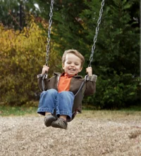 Child on swings