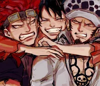 PF-Law x luffy x kid