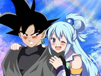 Aqua y Goku black 