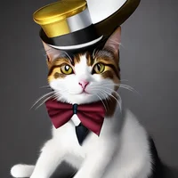 Top hat cat