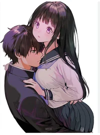 Anime boy and girl