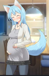 Pregnant wolf girl