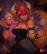 Bowsette and Peach
