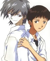Shinji and Kaworu