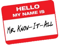 Mister know it all