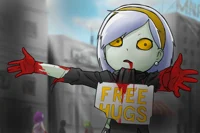 Free Hugs the zombie