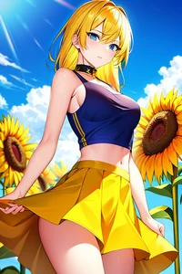 Sunflower girl