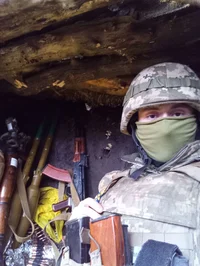 Ukrainian soldier