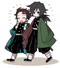 Tanjiro e Tomioka 