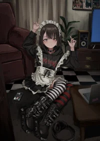 Goth maid