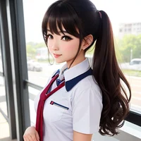 Cute school girl