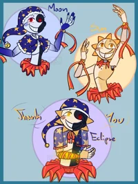 Eclipse Sun and Moon