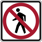 No pedestrian