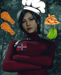 Ada Wong pica pollo 