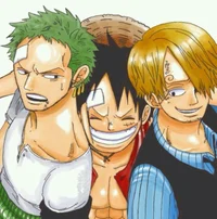 Luffy e Sanji e Zoro