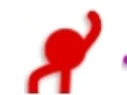 Red Stick Figure