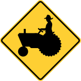 Tractor ahead