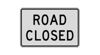 Road closed