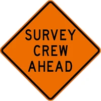 Survey crew ahead