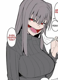 Slit mouthed woman