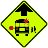 School bus ahead