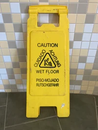 Dazed caution sign