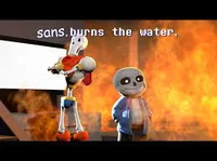 i burnt the water