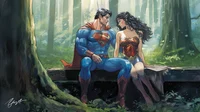 Superman and Diana