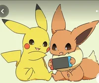 Pikachu and Evee