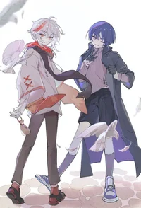 Scaramouche y Kazuha