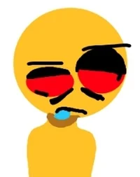 Stoned yellow man