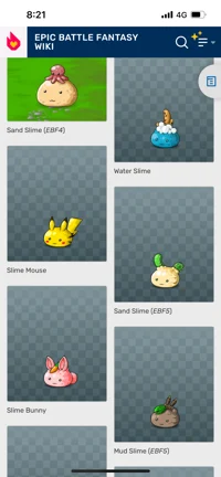 Elemental slimes
