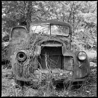abandoned car