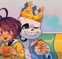 Sans at Burger King