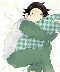 Tanjiro sleepy head