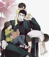 Husband and kids