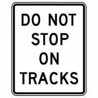 Do not stop on track