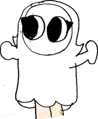 Ski in a Ghost sheet